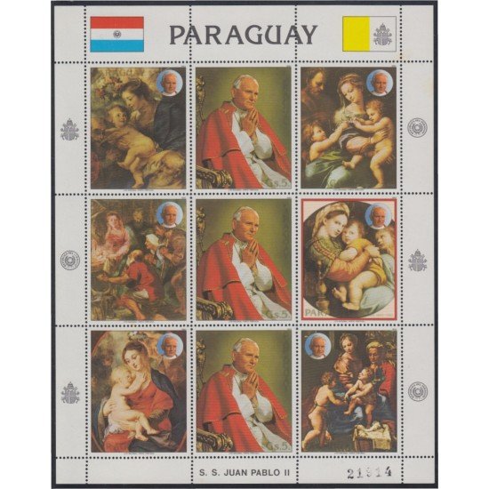 Paraguay 2010a 1983 S.S Juan Pablo II MNH Paraguay 2010a 1983 S.S Juan Pablo II MNH