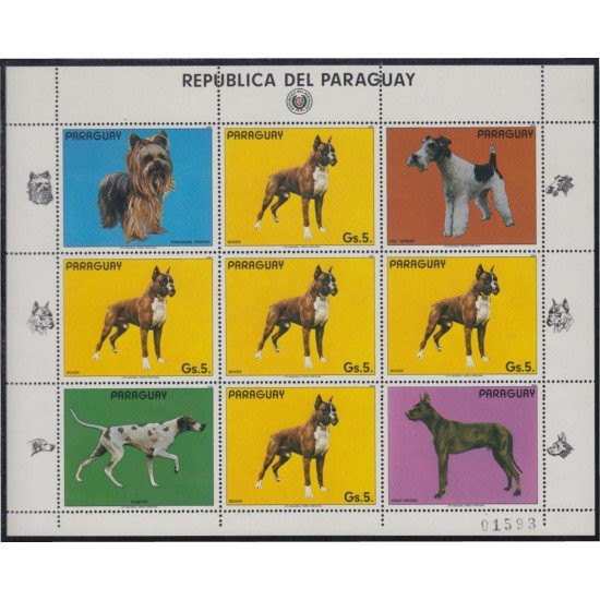 Paraguay 2069a 1984 Perros Dogs MNH Paraguay 2069a 1984 Perros Dogs MNH