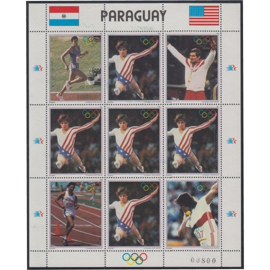 Paraguay 2143 1984 Juegos olímpicos de Los Ángeles MNH Paraguay 2143 1984 Juegos olímpicos de Los Ángeles MNH