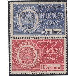 Venezuela 279/80 1948 Promulgación de la Constitución MH