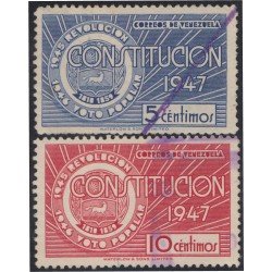 Venezuela 279/80 1948 Promulgación de la Constitución usados