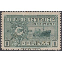 Venezuela 291 1949 Estados Unidos de Venezuela Flota mercante Barco Boat MNH