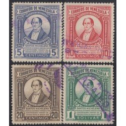 Venezuela 292/95 1949 Santos Michelena usados