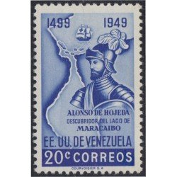 Venezuela 313 1950 Alonso de Hojeda MNH