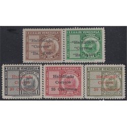 Venezuela 315/19 1951 Timbres telegráficos MNH
