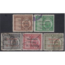Venezuela 315/19 1951 Timbres telegráficos usados