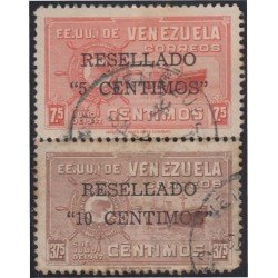 Venezuela 320/21 1951 Estados Unidos de Venezuela Flota mercante Barco Boat Resellado usados