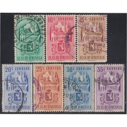 Venezuela 322/25A 1951 Escudo del distrito de Caracas usados