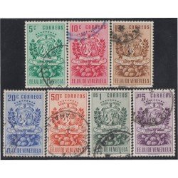 Venezuela 326/32 1951 Escudo del Estado de Tachira usados