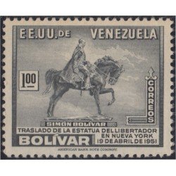 Venezuela 339 1951 Estatua de Simón Bolívar MH