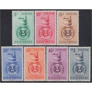 Venezuela 340/46 1951 Escudo del Estado de Anzoátegui MNH