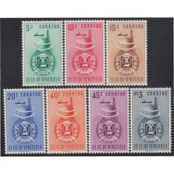 Venezuela 340/46 1951 Escudo del Estado de Anzoátegui MH