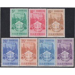 Venezuela 347/53 1951 Escudo del Estado de Carabobo MH Venezuela 347/53 1951 Escudo del Estado de Carabobo MH