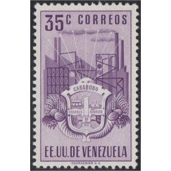Venezuela 353 1951 Escudo del Estado de Carabobo MH Venezuela 353 1951 Escudo del Estado de Carabobo MH