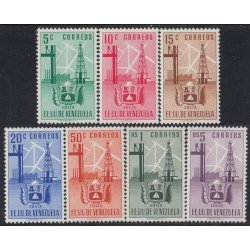Venezuela 354/60 1951 Escudo del Estado de Zulia MNH Venezuela 354/60 1951 Escudo del Estado de Zulia MNH