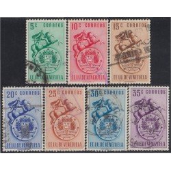Venezuela 361/65 1951 Escudo del Estado de Venezuela usados