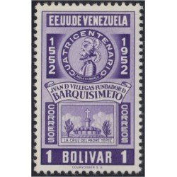 Venezuela 371 1952 Juan de Villegas fundador de Barquisimeto MNH Venezuela 371 1952 Juan de Villegas fundador de Barquisimeto MNH