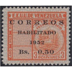 Venezuela 375 1952 Timbres telegráficos MNH Venezuela 375 1952 Timbres telegráficos MNH