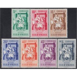 Venezuela 378/84 1952 Escudo del Estado de Bolívar MNH Venezuela 378/84 1952 Escudo del Estado de Bolívar MNH
