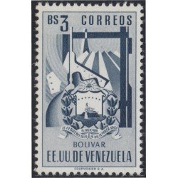 Venezuela 384 1952 Escudo del Estado de Bolívar MNH Venezuela 384 1952 Escudo del Estado de Bolívar MNH