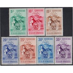 Venezuela 385/91 1952 Escudo del Estado de Aragua MNH Venezuela 385/91 1952 Escudo del Estado de Aragua MNH