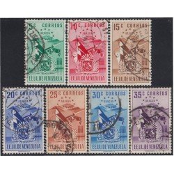 Venezuela 385/91 1952 Escudo del Estado de Aragua MH Venezuela 385/91 1952 Escudo del Estado de Aragua MH