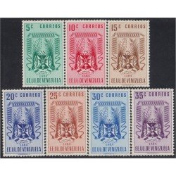 Venezuela 392/98 1952 Escudo del Estado de Lara MH Venezuela 392/98 1952 Escudo del Estado de Lara MH