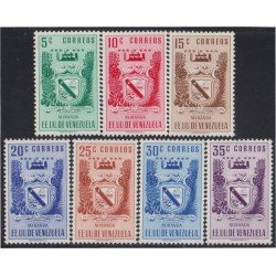 Venezuela 399/05 1952 Escudo del Estado de Miranda MNH Venezuela 399/05 1952 Escudo del Estado de Miranda MNH
