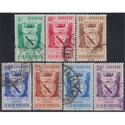 Venezuela 399/05 1952 Escudo del Estado de Miranda usados Venezuela 399/05 1952 Escudo del Estado de Miranda usados