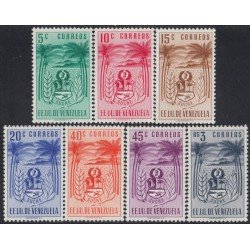 Venezuela 406/12 1952 Escudo del Estado de Sucre MH Venezuela 406/12 1952 Escudo del Estado de Sucre MH