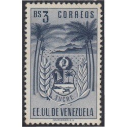 Venezuela 412 1952 Escudo del Estado de Sucre MNH Venezuela 412 1952 Escudo del Estado de Sucre MNH