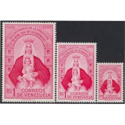 Venezuela 420/22 1952 Nuestra Señora de la Coromoto MNH Venezuela 420/22 1952 Nuestra Señora de la Coromoto MNH
