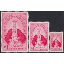 Venezuela 420/22 1952 Nuestra Señora de la Coromoto MH Venezuela 420/22 1952 Nuestra Señora de la Coromoto MH
