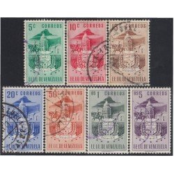 Venezuela 445/51 1953 Escudo del Estado de Mérida usados Venezuela 445/51 1953 Escudo del Estado de Mérida usados