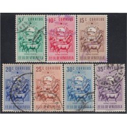 Venezuela 494/00 1953 Escudo del Estado de Cojedes usados Venezuela 494/00 1953 Escudo del Estado de Cojedes usados