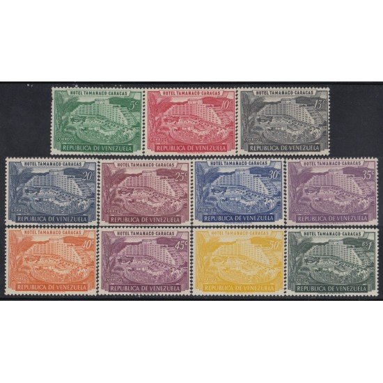Venezuela 546/56 1957/58 Hotel Tamanaco Caracas MNH Venezuela 546/56 1957/58 Hotel Tamanaco Caracas MNH