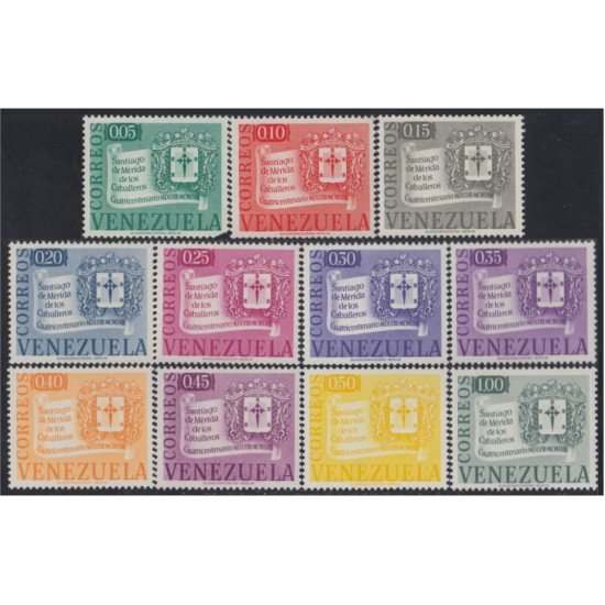 Venezuela 565/75 1958 400 Años de la Villa de Santiago de Mérida MNH Venezuela 565/75 1958 400 Años de la Villa de Santiago de Mérida MNH