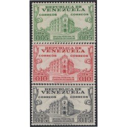Venezuela 576/78 1958 Oficina principal de correos Caracas MNH Venezuela 576/78 1958 Oficina principal de correos Caracas MNH