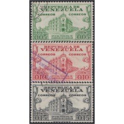 Venezuela 576/78 1958 Oficina principal de correos Caracas usados Venezuela 576/78 1958 Oficina principal de correos Caracas usados