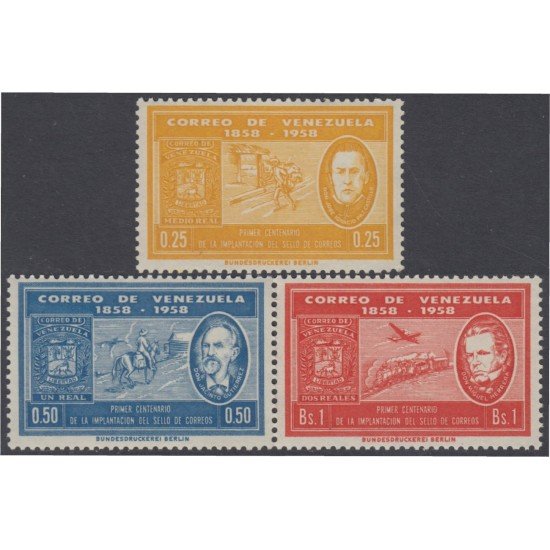 Venezuela 594/96 1959 Don Jacinto Gutierrez Miguel Herrera e Ignacio Paz Castillo MH Venezuela 594/96 1959 Don Jacinto Gutierrez Miguel Herrera e Ignacio Paz Castillo MH