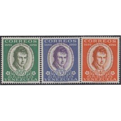 Venezuela 597/99 1960 Barón Alejandro de Humboldt MH Venezuela 597/99 1960 Barón Alejandro de Humboldt MH
