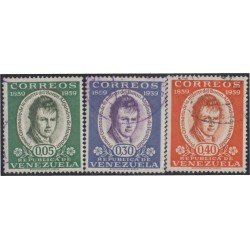 Venezuela 597/99 1960 Barón Alejandro de Humboldt usados Venezuela 597/99 1960 Barón Alejandro de Humboldt usados