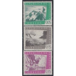 Venezuela 600/02 1960 Serie turística Saltos MNH Venezuela 600/02 1960 Serie turística Saltos MNH