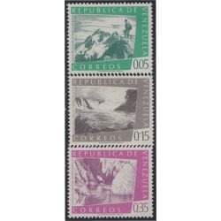 Venezuela 600/02 1960 Serie turística Saltos MH Venezuela 600/02 1960 Serie turística Saltos MH