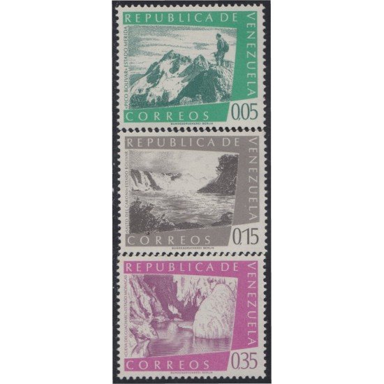 Venezuela 600/02 1960 Serie turística Saltos MH Venezuela 600/02 1960 Serie turística Saltos MH