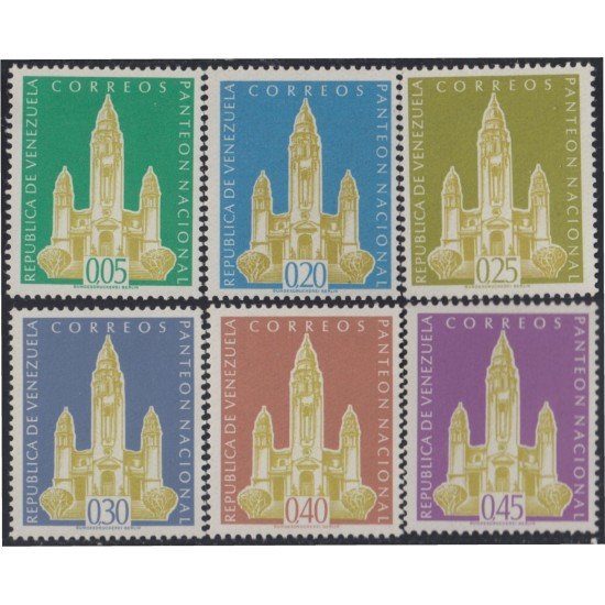 Venezuela 603/08 1960 Panteón Nacional MNH Venezuela 603/08 1960 Panteón Nacional MNH
