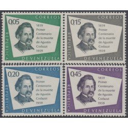 Venezuela 615/18 1960 Agustín Codazzi MNH Venezuela 615/18 1960 Agustín Codazzi MNH