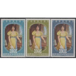 Venezuela 625/27 1960 Doña Luisa Cáceres de Arismendi MNH Venezuela 625/27 1960 Doña Luisa Cáceres de Arismendi MNH