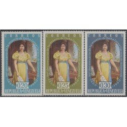Venezuela 625/27 1960 Doña Luisa Cáceres de Arismendi MH Venezuela 625/27 1960 Doña Luisa Cáceres de Arismendi MH