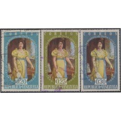 Venezuela 625/27 1960 Doña Luisa Cáceres de Arismendi usados Venezuela 625/27 1960 Doña Luisa Cáceres de Arismendi usados